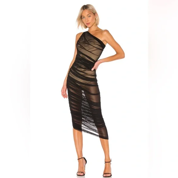 summer ombre mesh dress Salta Mocha Ombre Mesh Long Sleeve Maxi Dress - XL Size - Women's Dresses